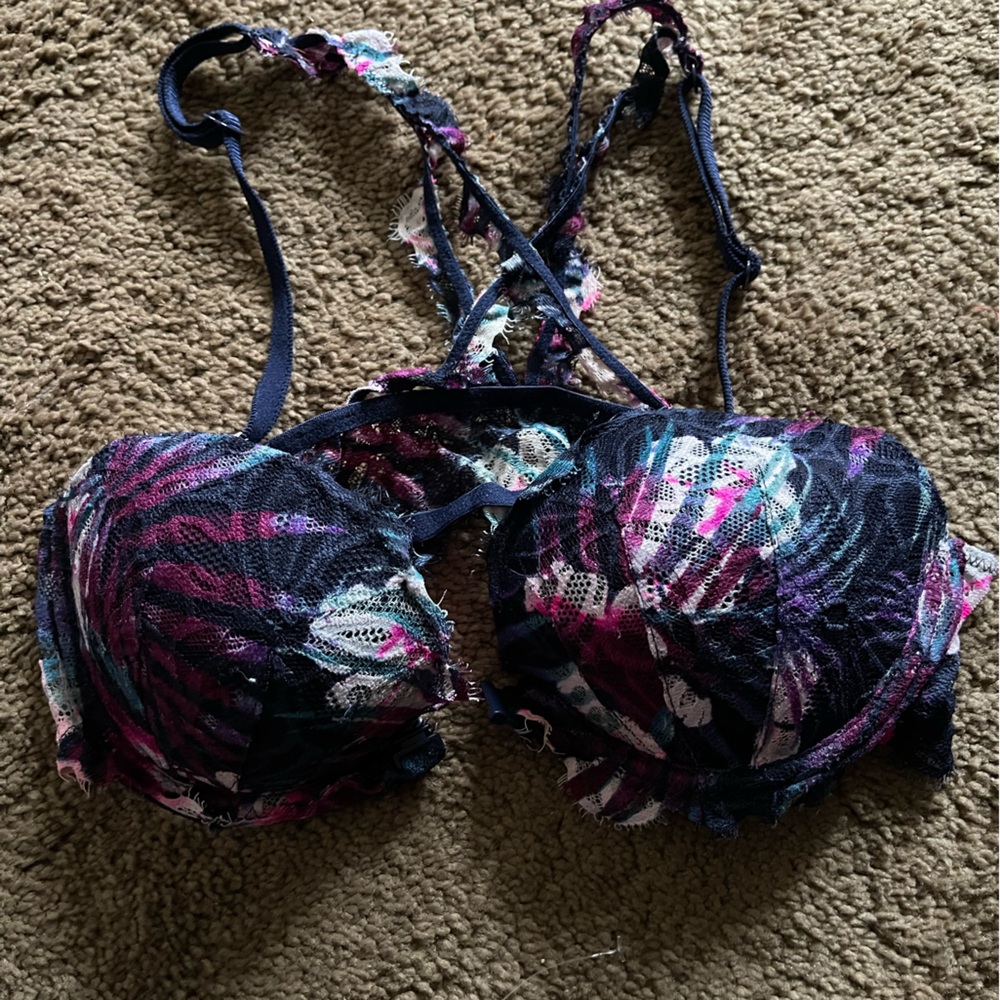 PINK multicolored bra or back bra